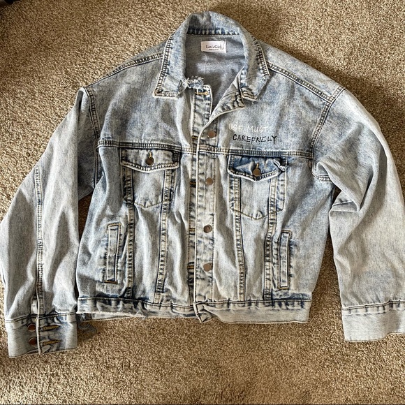 Oversize Ragget Denim Jacket! OS🔥🔥🔥 Ragget Stylish - Picture 7 of 7